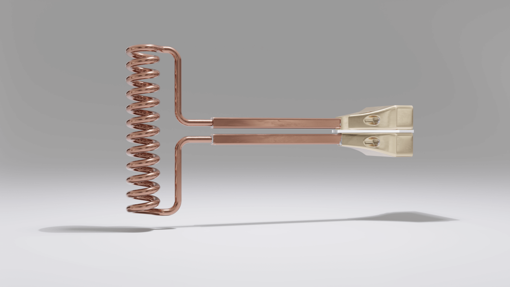 Induttore con spirale larga